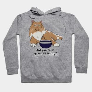 Did you feed your cat today? Hoodie